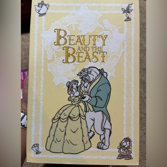 Disney Princess Beauty and the Beast 2 Piece Faux Book Storage Box Set - Picture 11 of 16